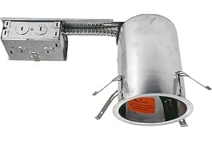 NICOR Lighting 4-Inch IC-Rated Line-Voltage Aluminum Airtight Remodel Housing (19005AR)