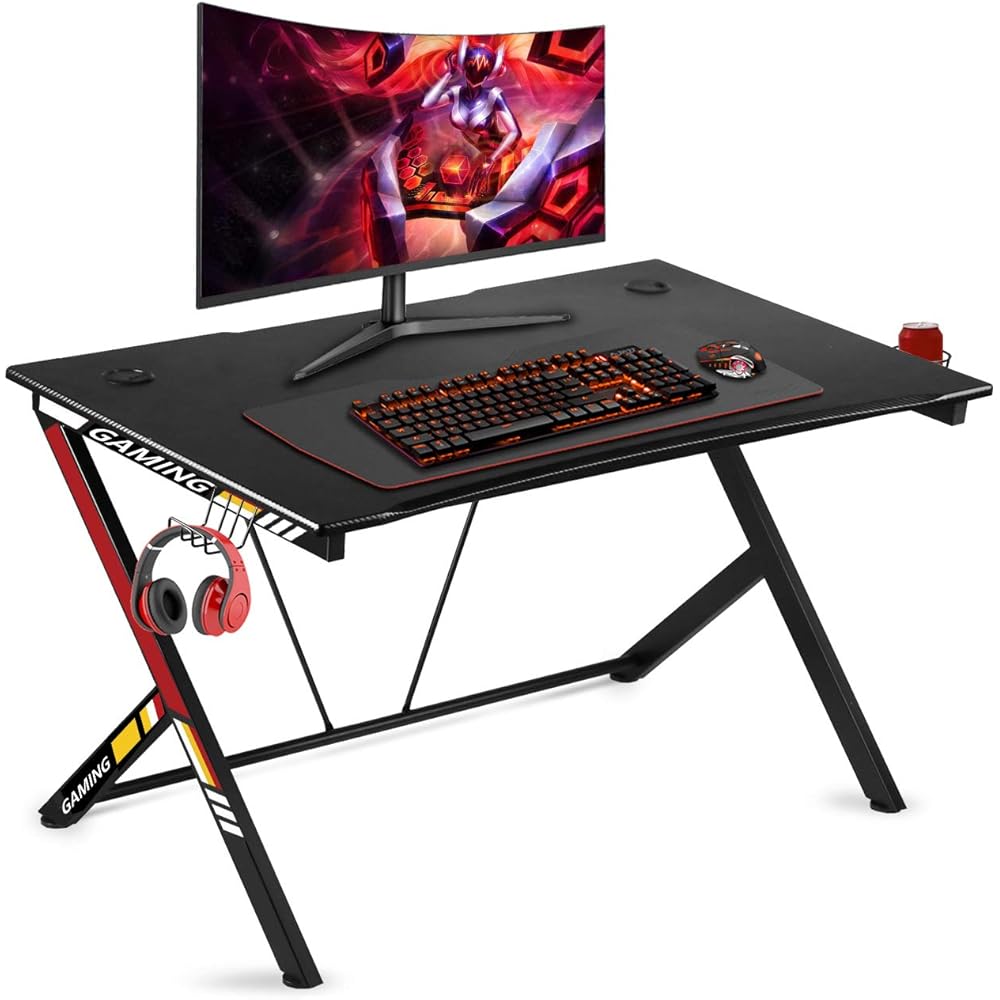 13/mo Finance oneinmil Gaming Desk Gaming Table 43.5" W x 27" D PC