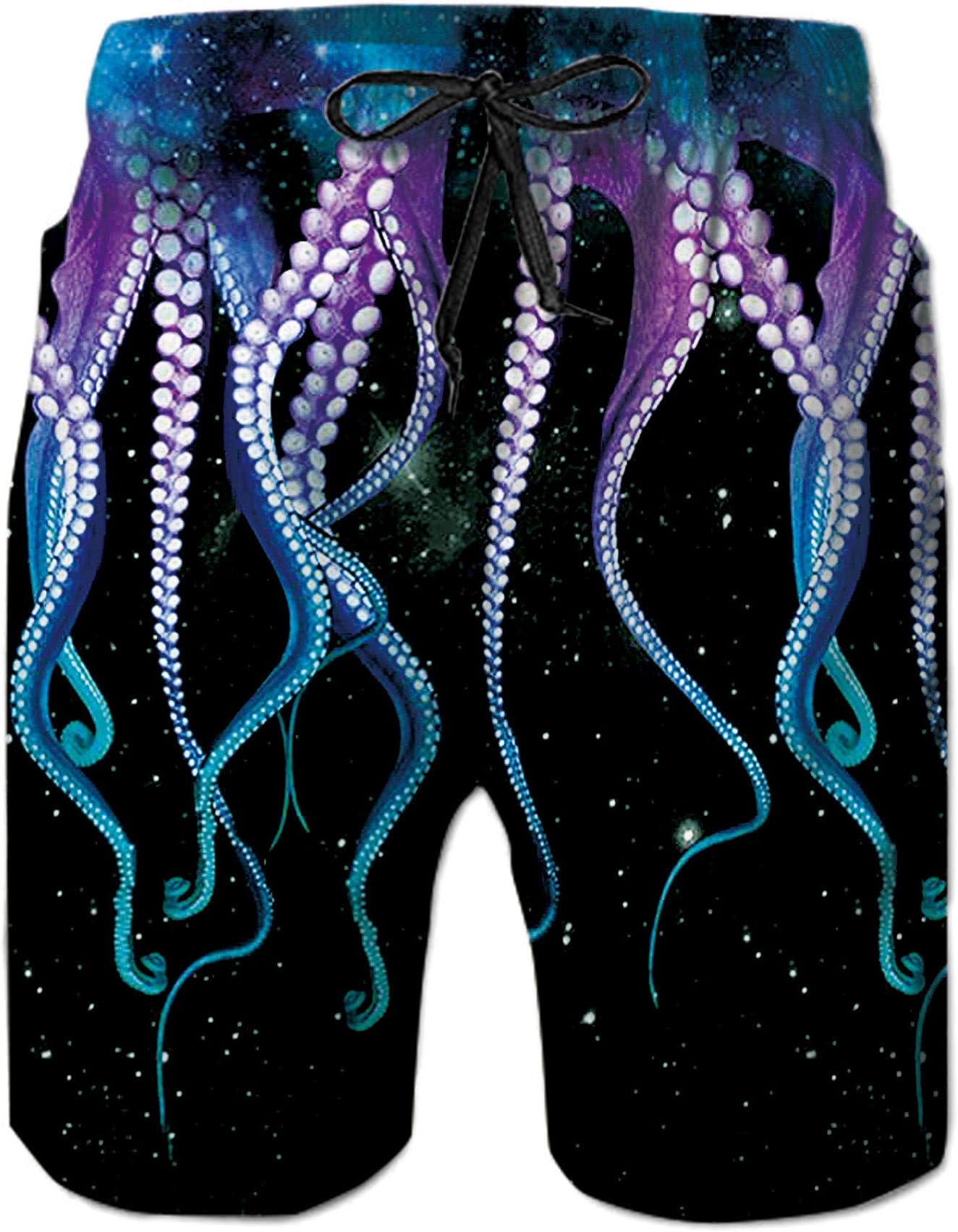 Idgreatim Men's Swim Trunk 3D Print Graphic Summer Beach Shorts Surfing Trunks