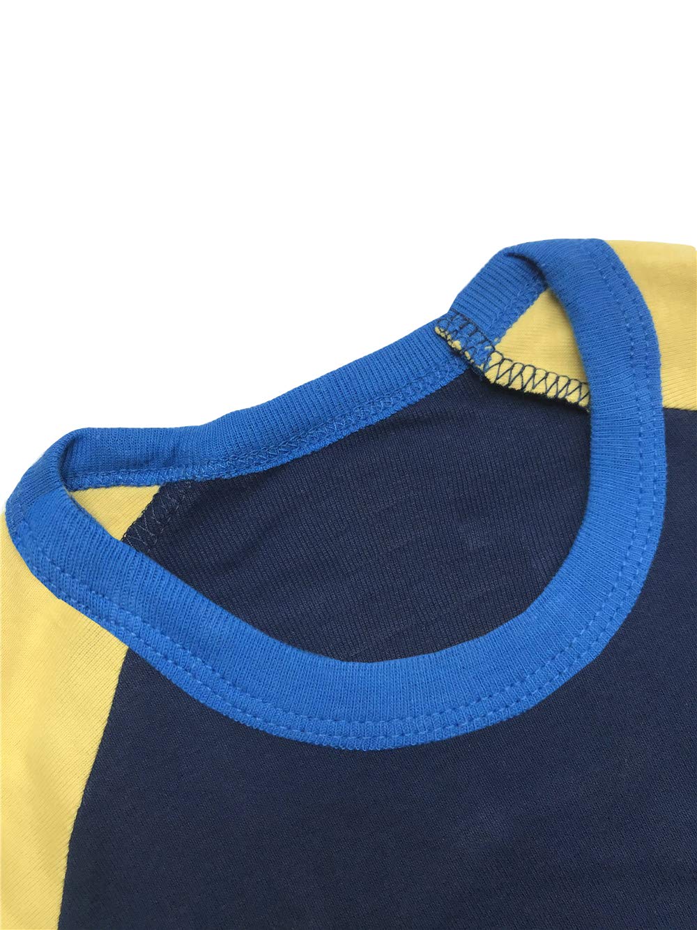 Little Boy Chirstmas Pajamas for Boys Pajamas Kids Excavator Pyjama Nightwear Sleepwear Long Sleeve Pjs Set Size 2-3 Years 3T Christmas Thanksgiving Gifts Thanksgiving Yellow