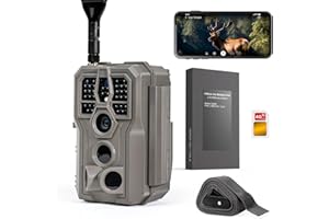 GardePro X66 Pro Cellular Trail Camera, Live View, Built-in GPS, 7800mAh Battery, Shared Data Plan, On Demand HD Photo & Video, Compatible with Verizon/AT&T/T-Mobile, 100ft No Glow Night Vision