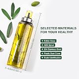 hotder 17oz Olive Oil Dispenser Bottles 2Pack Drizzler Wide Neck Glass view 2