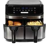 EMtronics Dual Air Fryer 9L 1750W 8 Pre-Set view 6
