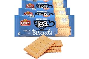 Gefen Gluten Free Vanilla Tea Biscuits 4.2oz (3 Pack) | Social Tea Biscuits | Kosher for Passover