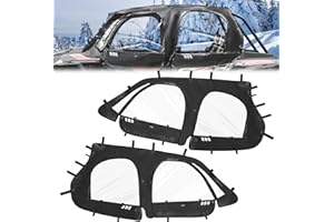 StarknightMT Cab Enclosure For RZR XP4 1000 2014-2023, Upgraded Zipper Soft Upper Doors Waterproof Side Window Compatible Wit