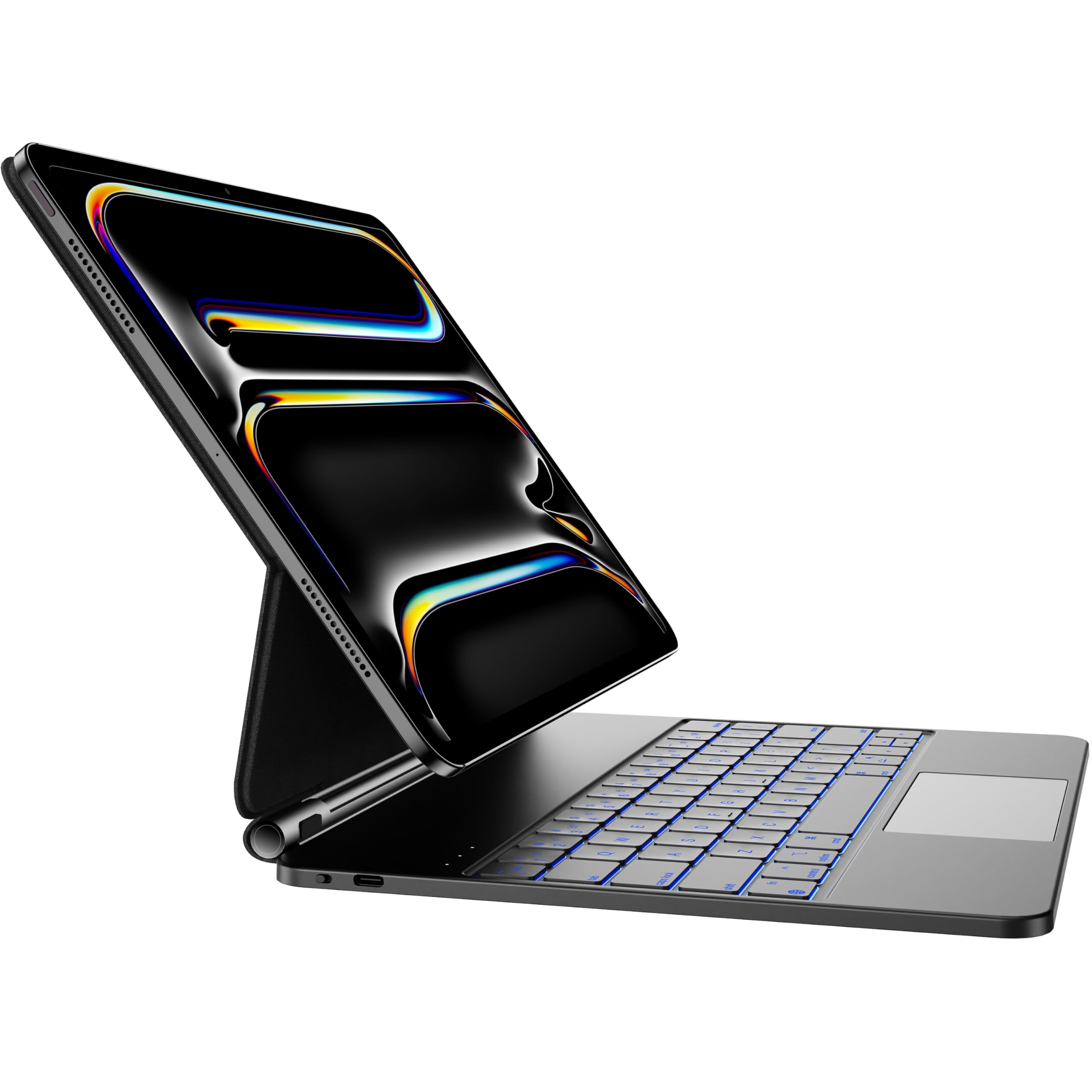 HOU iPad Pro 13 inch Case 2024 with Keyboard (M4), iPad Pro 13 inch