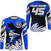 Personalized Motocross Jersey Kid Men Women Upf30+ Custom Boy Dirt Bike Shirt Off-Road Motorcycle Multicolor