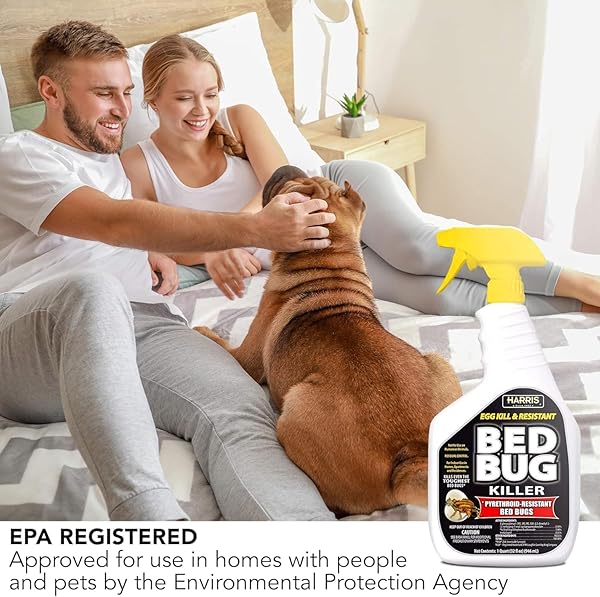 HARRIS WHITE LABEL BED BUG KILLER, LIQUID SPRAY WITH ODORLESS AND NON-STAINING EXTENDED RESIDUAL KILL FORMULA (32OZ)