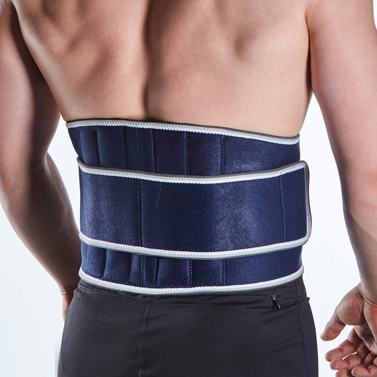 MX Health Back Support - Premium Neoprene Universal (S/M/L) - Includes Stays for Added Support