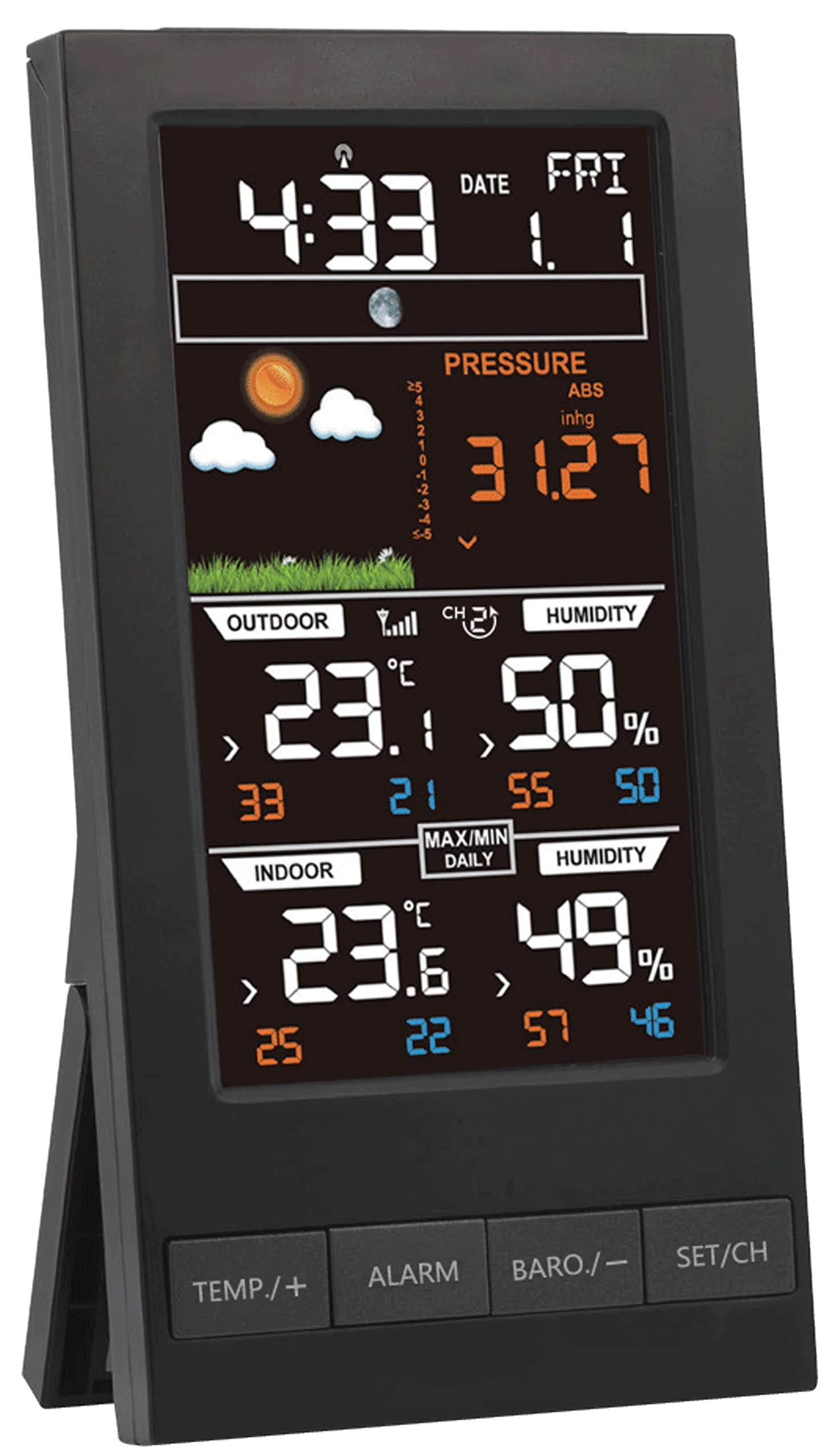Aercus Instruments WeatherSpy Multichannel Colour Desktop Weather Station