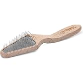 Chris Christensen Mark V Triangle Slicker Brush for Dogs, 12mm Pins, Groom Like a Pro, Handcrafted Lightweight Beechwood Ergonomic Handle, Stainless Steel Pins, A5V. Made in Germany.