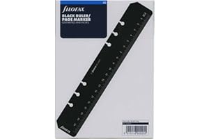 Filofax A5 Ruler Page Marker Black