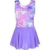 Girls Ballet Leotard with Skirt Sparkle Sleeveless Dance Dress Ballerina Dancewear Toddler Gymnastics Outfit