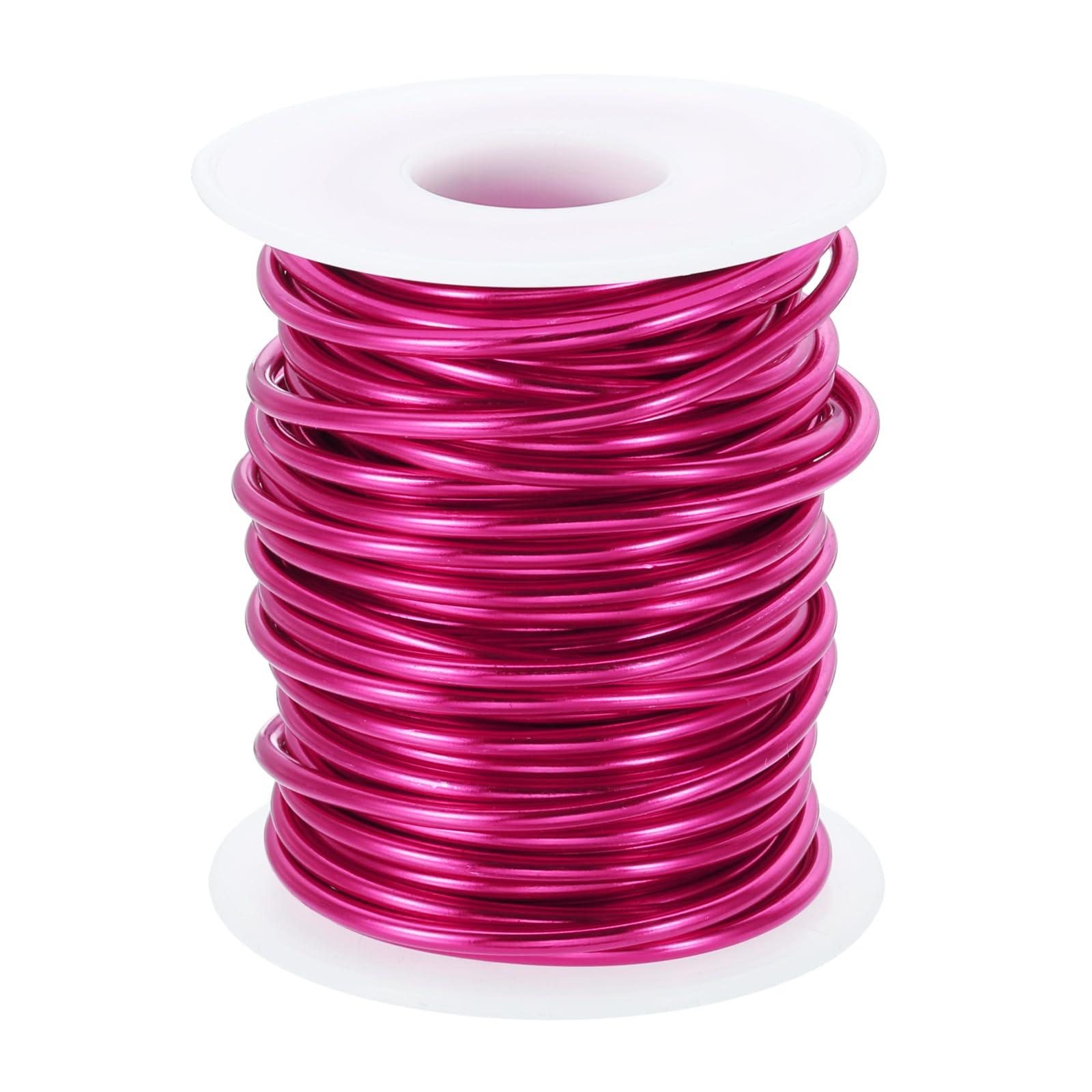 PATIKIL 10 Gauge 2.5mm Aluminum Craft Wire, 32.8 Ft Metal Wire Armature Bendable Wire for Jewelry Making Metal Wrap DIY, Rose Red