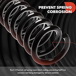A-Premium 2PCS Front Suspension Coil Spring Set