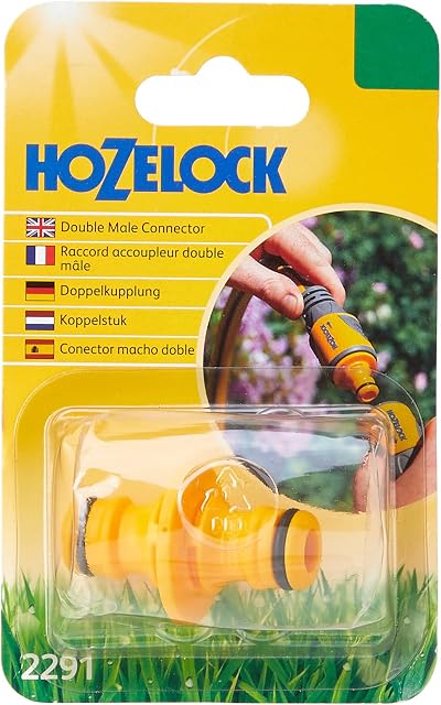 Hozelock 2291 Double Male Connector Garden Hose Fittings