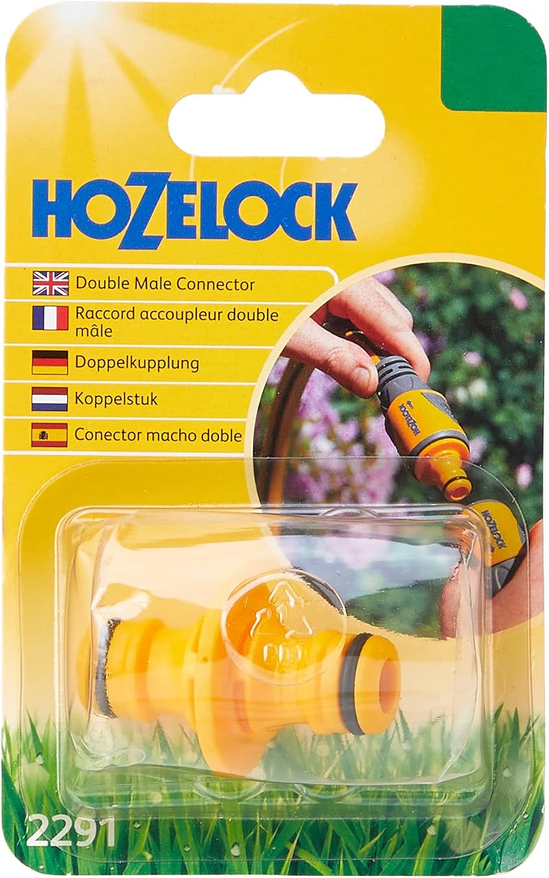 Hozelock 2291 Double Male Connector Garden Hose Fittings
