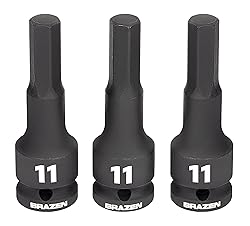 BRAZEN 11mm Impact Hex Bit Socket/Allen Driver