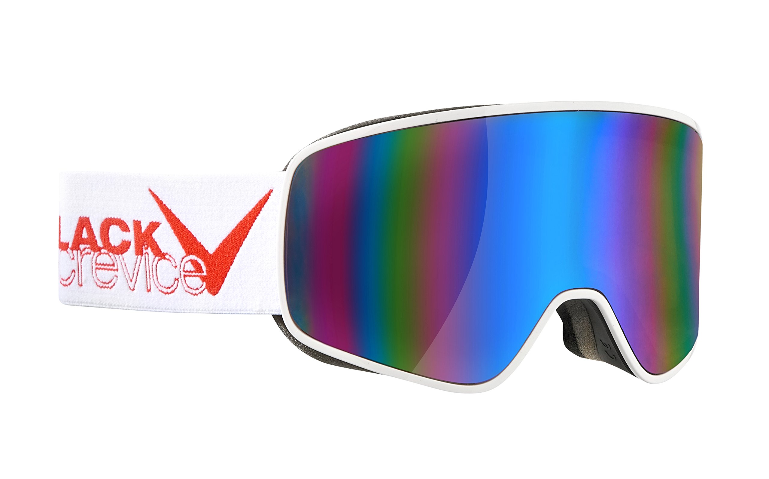 Black Crevice Planai unisex ski goggles, Unisex, Skibrille Planai, white/red, One Size