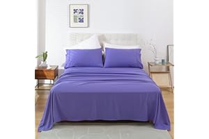 Whitney Home Textile Twin Sheet Set - 3 Piece Soft Microfiber Bed Sheets for Twin Size Bed, Fit Deep Pocket Cooling Sheets and Pillowcase Set, Hotel Durable Wrinkle Free Sheets