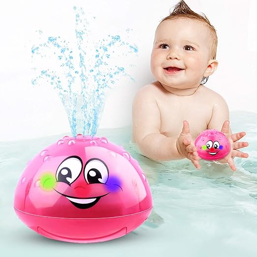 bath toys that light up and spray water