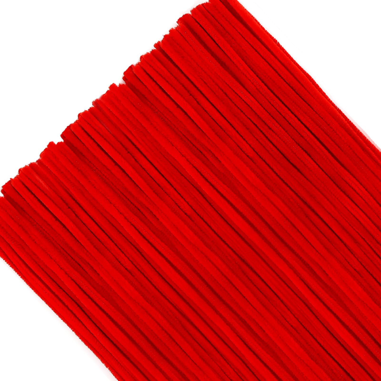 TOAOB 200pcs Red Pipe Cleaners for Craft 30cm Long Pipecleaner Christmas Chenille Stem for DIY Christmas Projects Home Decoration