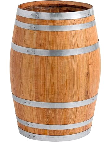 Temesso Depósito para Agua de Lluvia con Tapa, Barril de Madera ...