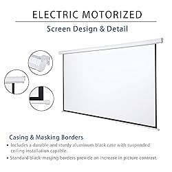 Kayle 120" Motorized Projector Screen Electric