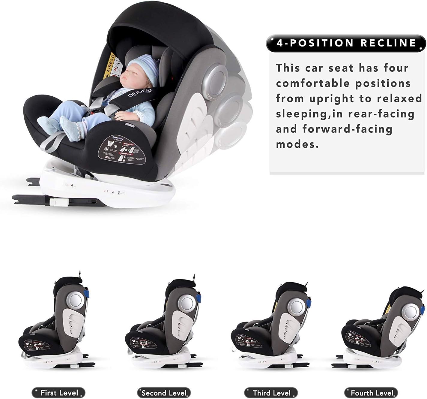 bonio baby car seat 360 rotating
