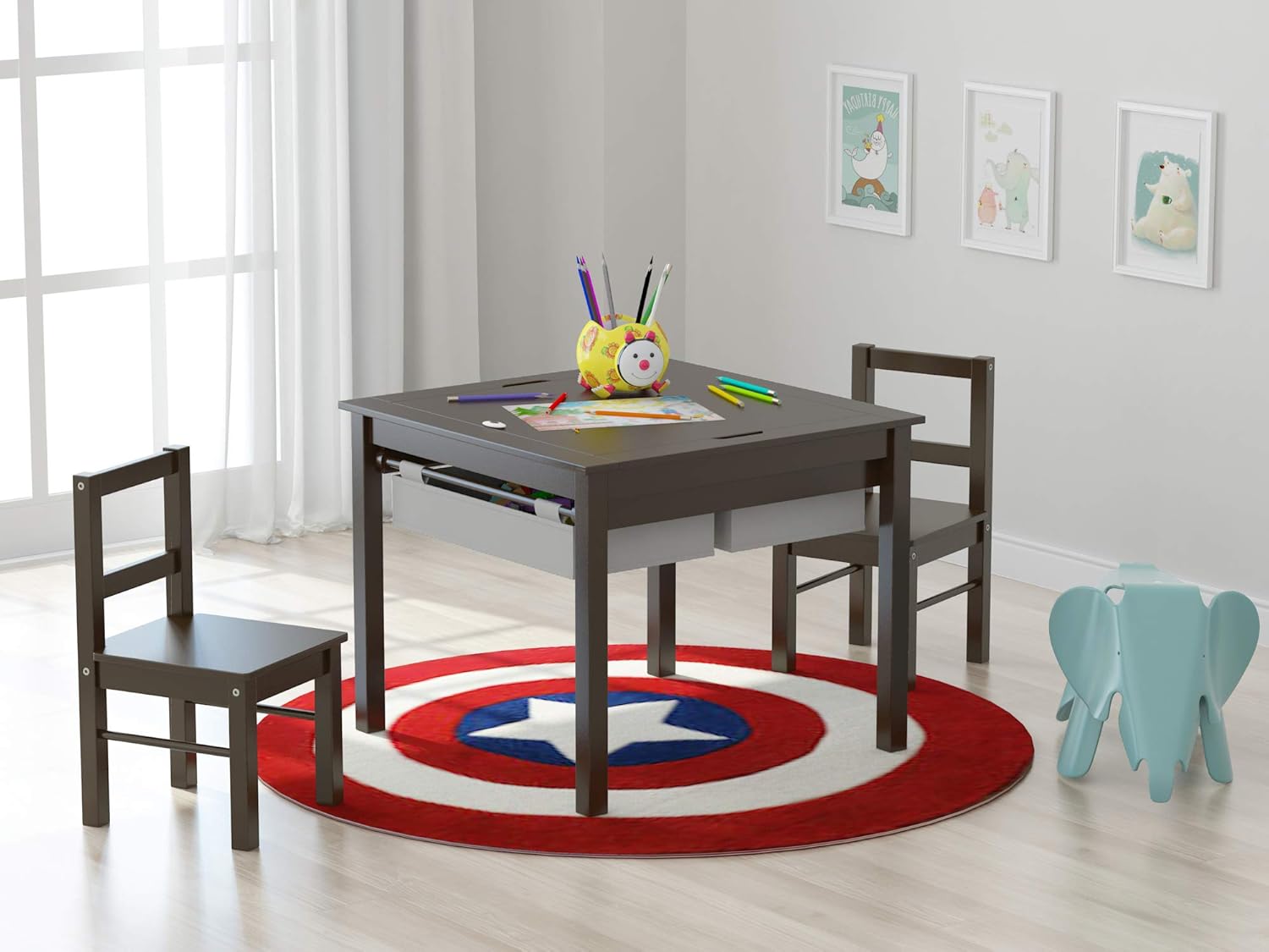 utex 2 in 1 kids construction play table