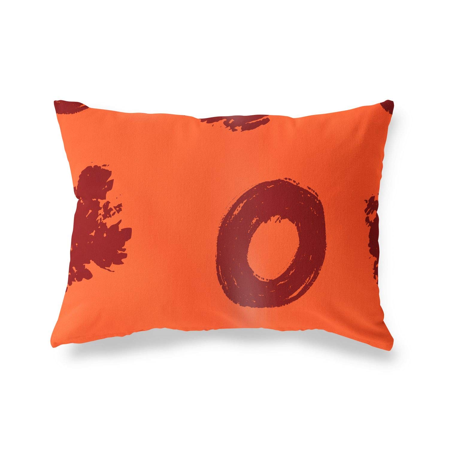 BonaMaison Decorative Cushion Cover, Orange Bordeux Throw Pillow Covers, Home Decorative Pillowcases for Livingroom, Sofa, Bedroom, Size: 45X60 Cm - Designed and Manufactured in Turkey