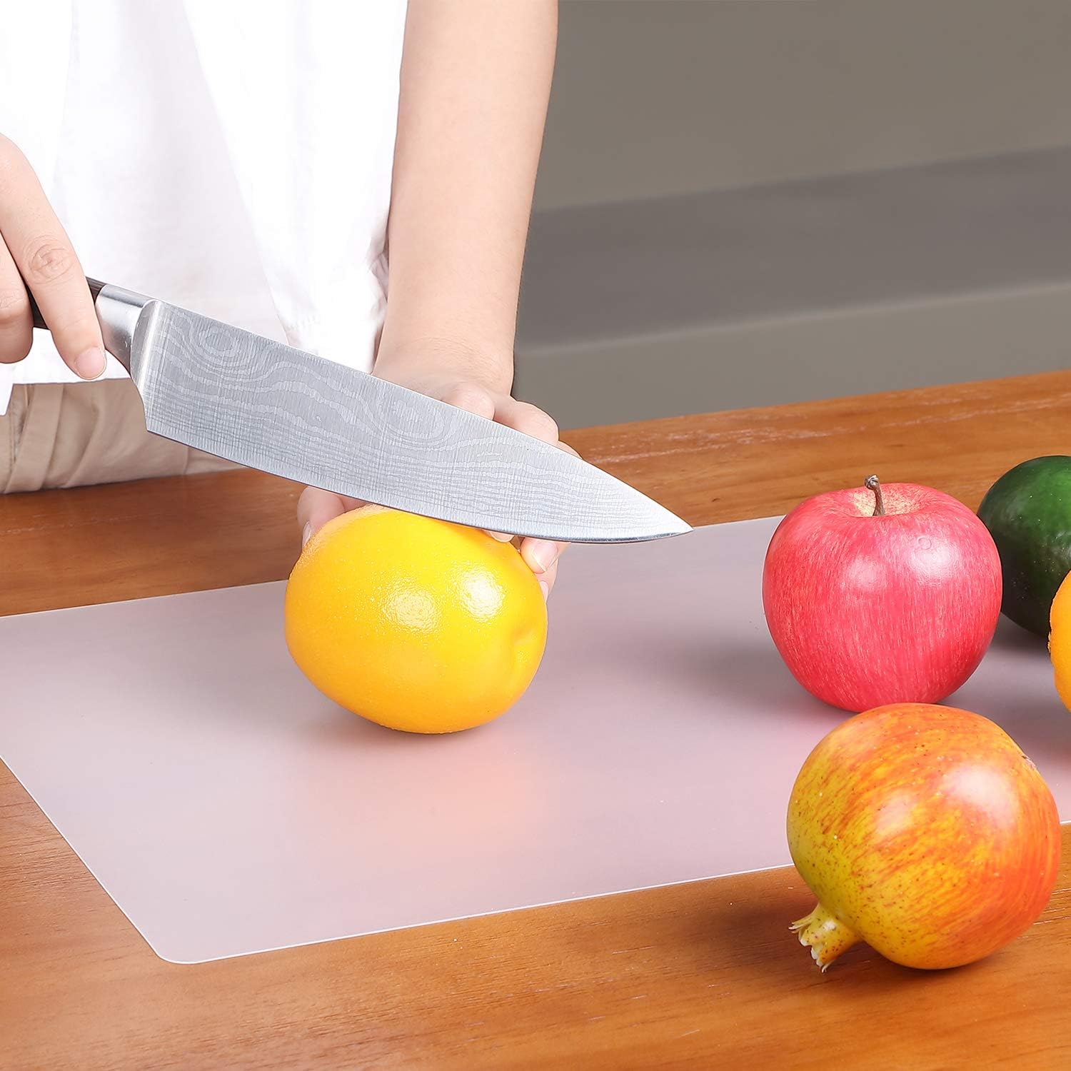 BOAO 10 Pieces Flexible Plastic Cutting Board Multi Purpose Placemats Cutting Mats Vegetable Fruit Chopping Board, 15 x 12 Inch - Image 4
