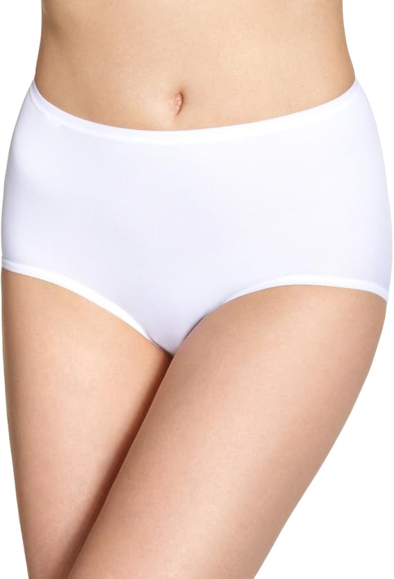 Sloggi Damen Slips Basic+ Maxi, 3er Pack Weiß | Hochtailliert & Weiche Baumwolle