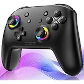 Wireless Switch 2 Controller with Wake-up/C-Key, For Switch 2/1/Lite/OLED/PC/iPad/iPhone/Mac/Android/Steam/TV,Bluetooth Game Controller with Macro/Turbo/Hall Effect Joystick/1000mAh Battery/Vibration/Motion Control