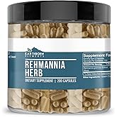 Earthborn Elements Rehmannia Herb, 200 Capsules, Pure & Undiluted, No Additives