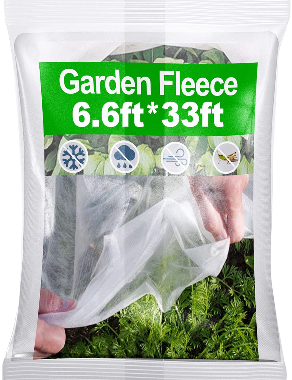 Garden Fleece Frost Protection, Henrycares 2m x 10m 30GSM Heavy Duty Horticultural Fleece, Winter Plant Protection Down to -5°C/23°F, Anti-UV, Tear Resistant Plant Fleece for Plant, Fruits, Vegetables