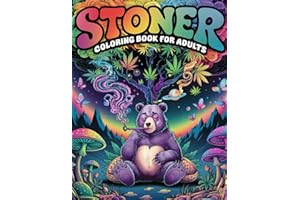 Stoner Coloring Book for Adults: 50 Psychedelic and Trippy Coloring Pages with Mandalas for Lovers of Weed, Cannabis, and Getting High (Trippy Vibes Coloring Collection – For Adults (18+))