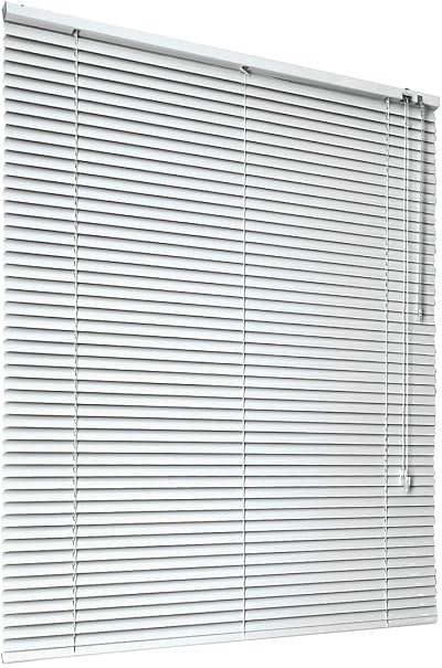 HSYLYM Aluminum Venetian Blinds 50x130 cm White 1 inch Slats