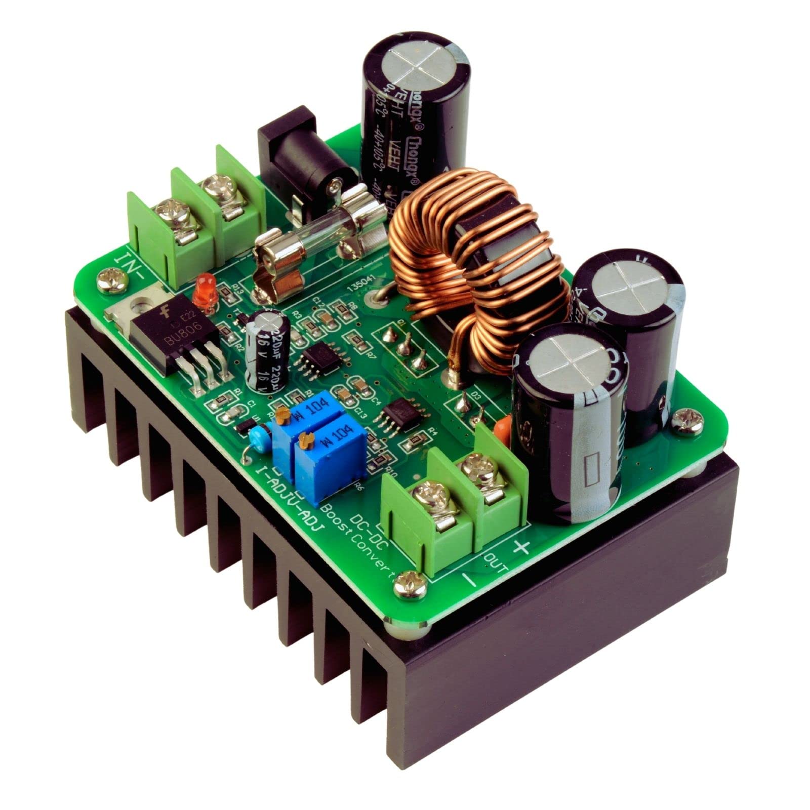 ANGEEK DC-DC Boost Converter 12-60V to 12-80V Step-up Voltage Regulator 600W 10A Auto Power Supply Transformer Adjustable Output Voltage