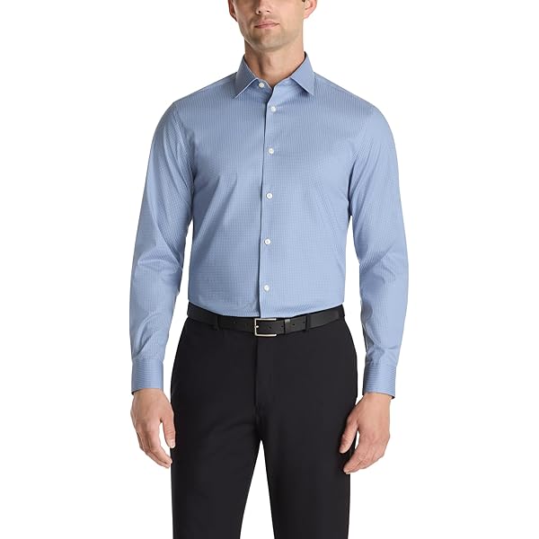Amazon.com: Calvin Klein Men's Dress Shirt Slim Fit Non Iron Herringbone :  Clothing, Shoes & Jewelry