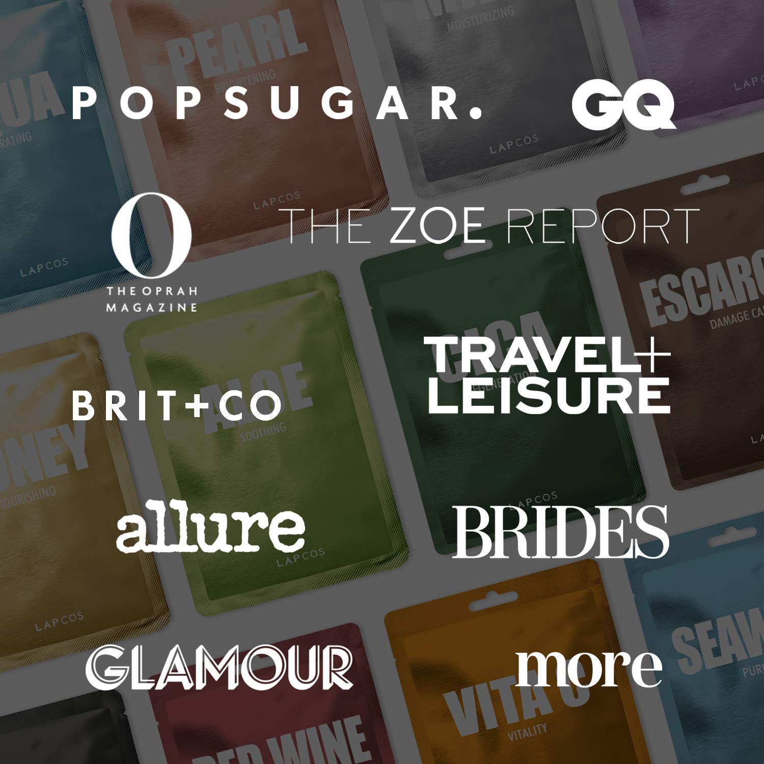 LAPCOS Collagen Sheet Mask, Daily Face Mask with Collagen Peptides for Wrinkles and Dark Spots, Korean Beauty Favorite, 5-Pack. : Beauty