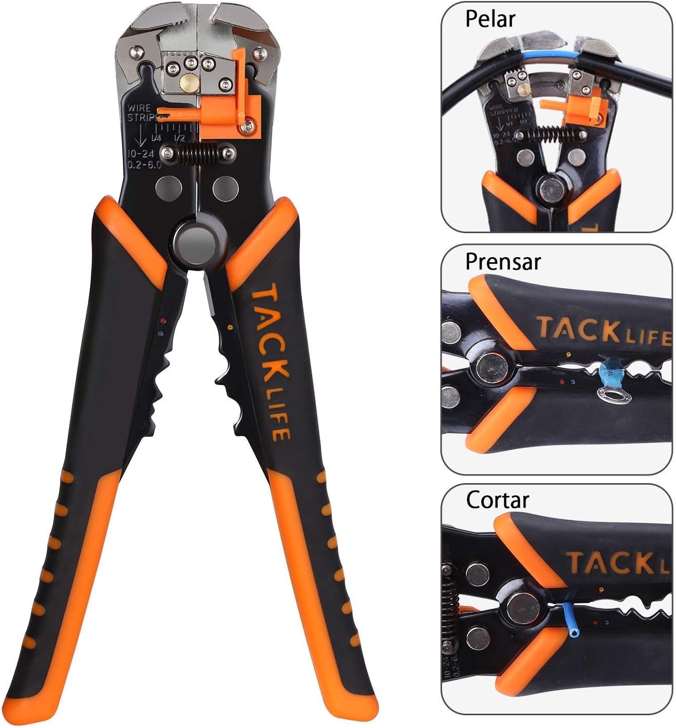 Wire Stripper, Tacklife MWS02 Compound Automatic Wire Stripper Plier 3
