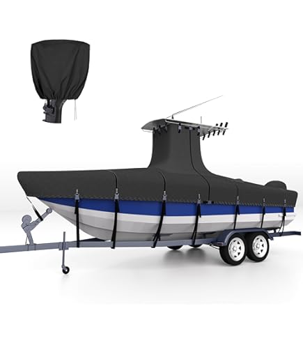 Amazon.com: Nukugula Heavy Duty Ture 1200D T-Top Boat Cover