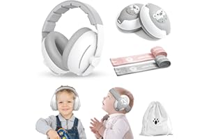 ONITOON Baby Ear Muffs, 2-in-1 Baby Noise Canceling Headphone, Hearing Protection for Babies 0-48 Months, Adjustable Headband