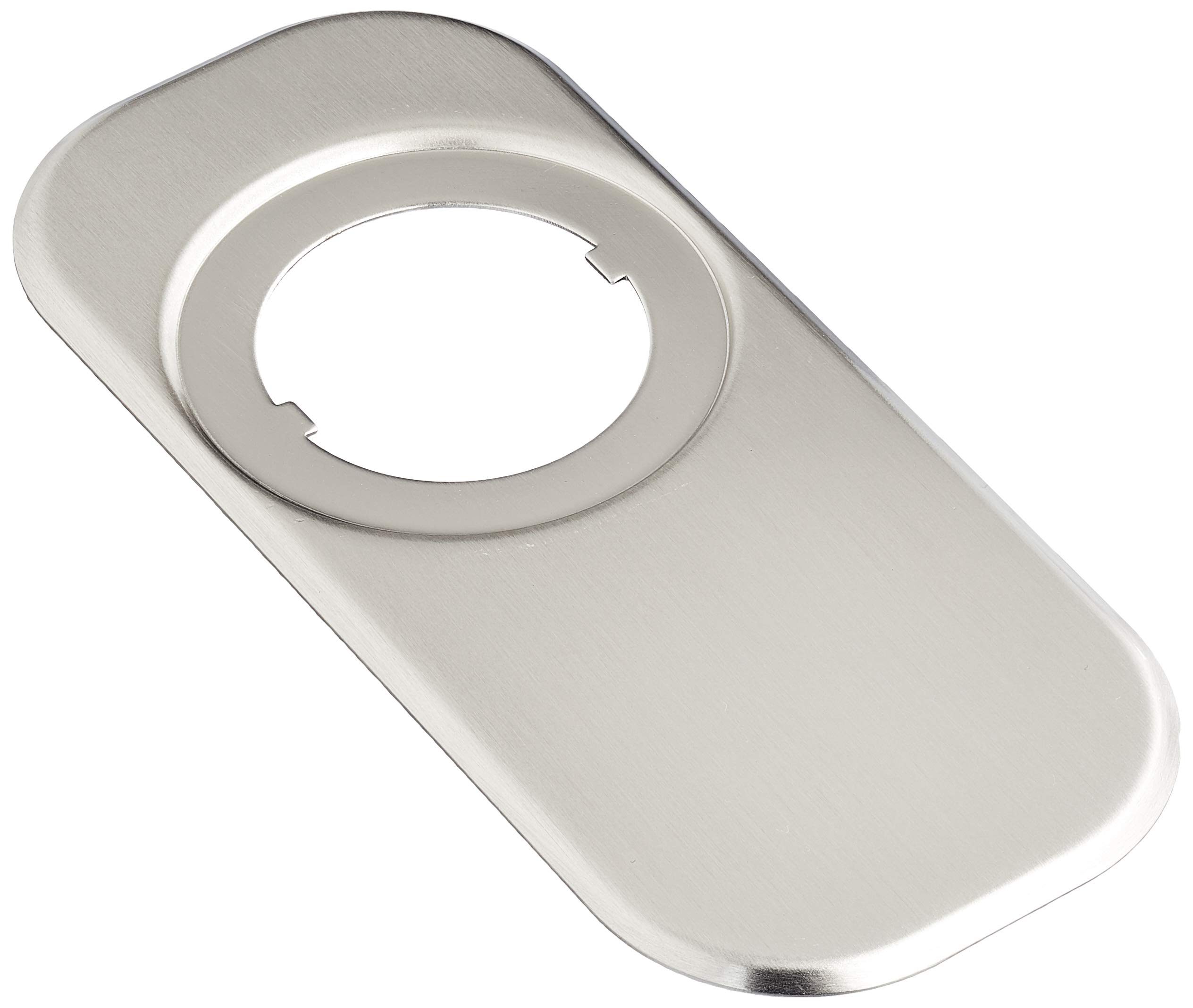 Amig - Decorative Cover Plate for Protective Rosette | 165 x 74 mm Brass | Security Feature | Easy Installation, Matte Chrome