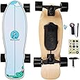 Electric Skateboard，Electric Skateboard with Remote Control for Beginners, 350W Brushless Motor, Max 9.3 MPH, Dino & Skater Plus E-Skateboard, 2000/2600mAh Longer Range for Kids, Teens and Students