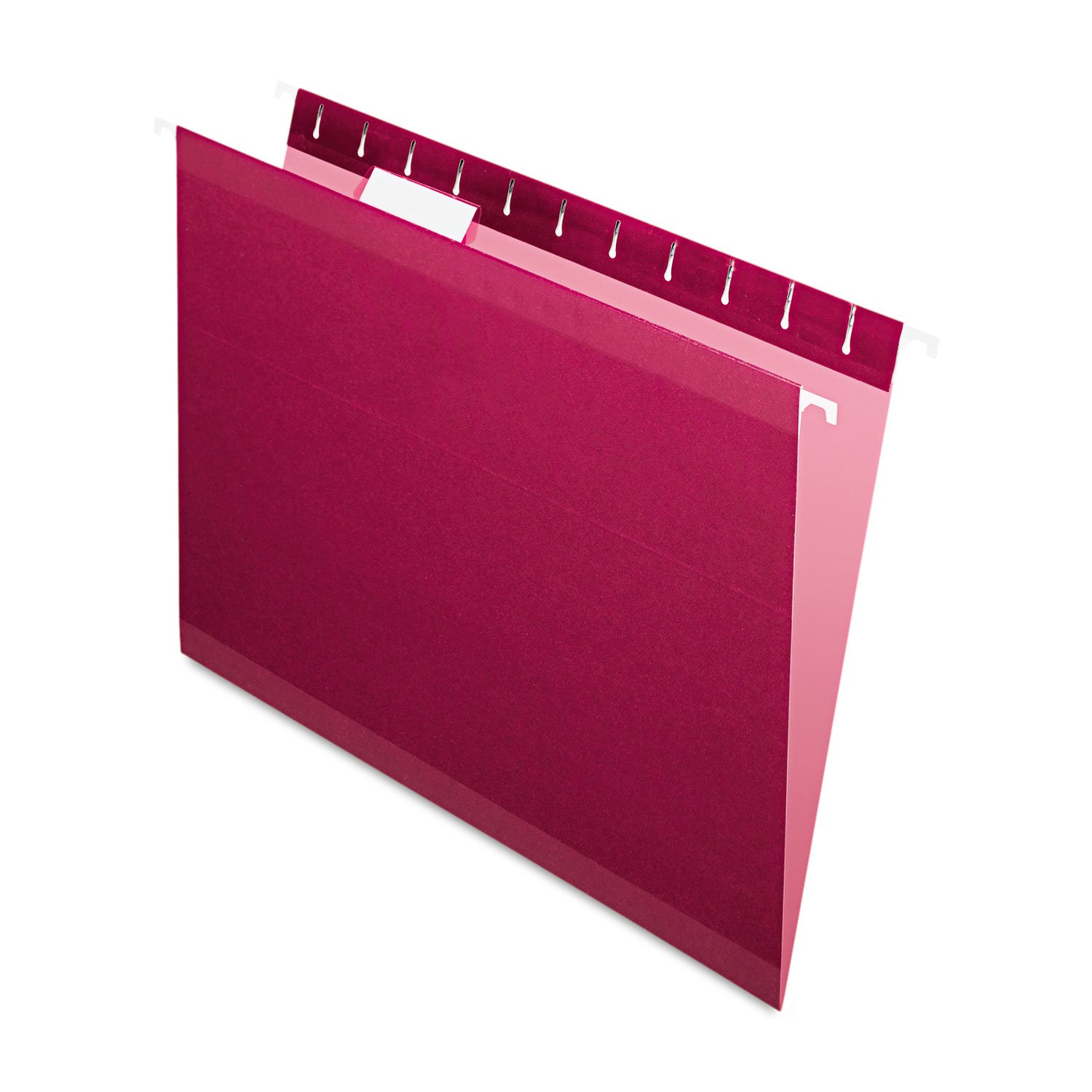 Pendaflex Reinforced Hanging Folders, Letter Size, Burgundy, 1/5 Cut, 25/BX (4152 1/5 BUR)