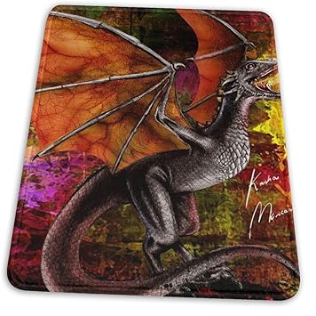 Amazon Com Drogon Game Art Print Hemming The Mouse Pad 10 X 12 Inch Esports Office Study Computer Office Products