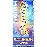 Shrumfuzed Proprietary Nootropic Gummy 8000mg - Lion's Mane, Reishi, Chaga, and Cordycep Nootropic Tripee Mushroom Blend (10, Blue Lemonade)
