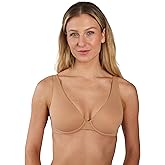Floatley Cozy Wired Unlined 2ply Stretch Supportive Full Coverage Everyday Buttery Soft Comfort Underwire Bra for Women